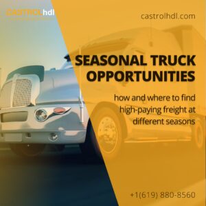 Seasonal Truck Opportunities: How and Where to Find High-Paying Freight at Different Seasons
